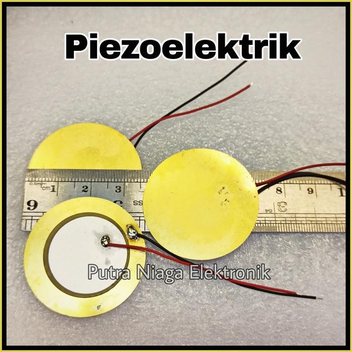 Piezo Electric 35mm lengkap dengan kabel 15cm buzzer elektrik passif masih ready