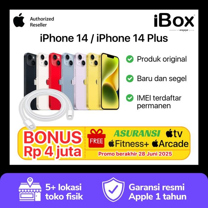 Iphone 14 Plus 14+ 128Gb / 256Gb / 512Gb Resmi Ibox