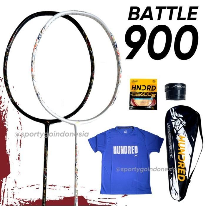 Terlaris Raket Badminton Hundred Battle 900 Original / Hndrd