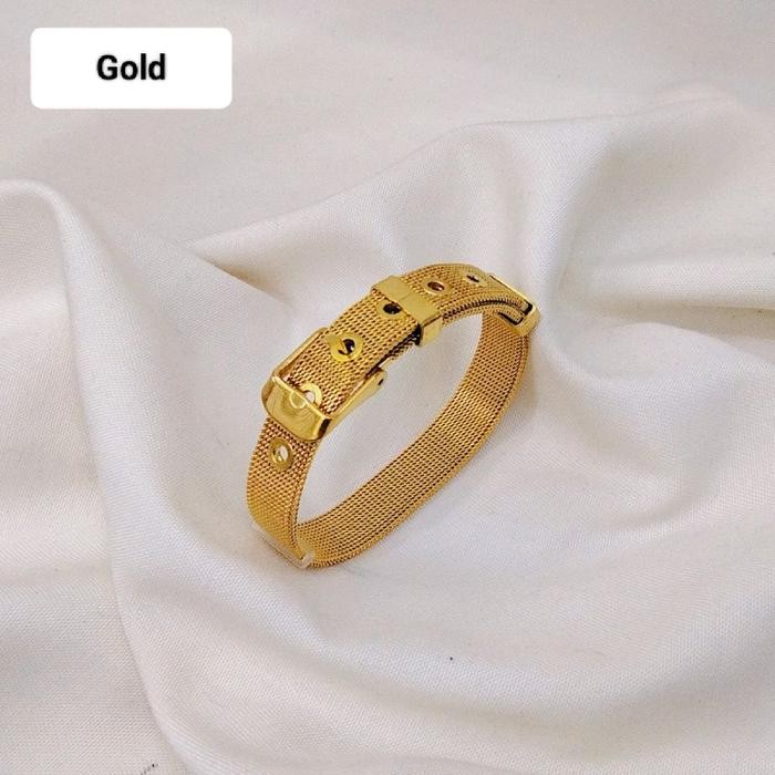 [Tali Jam] Gelang Tali Jam Titanium Stainless Anti Karat - Gelang Wanita Gelang Dewasa Gelang