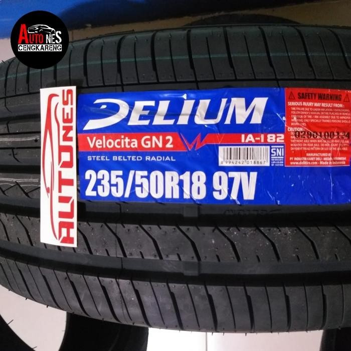 BAN MOBIL DELIUM VELOCITA GN2 235/50 R18 BAN MOBIL ALPHARD VELLFIRE 235 50 R18 - 235/50 R18