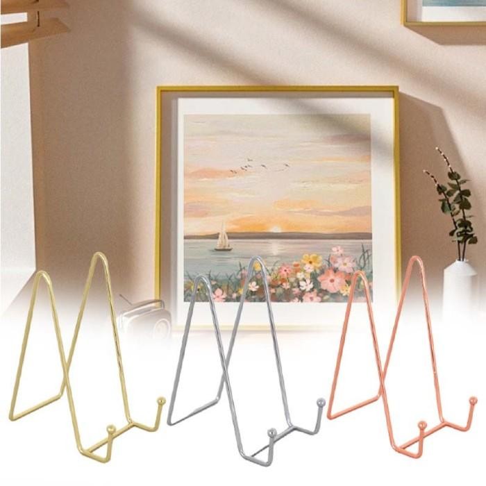 Promo Stand Display Buku Besi Rak / Rak Bingkai Foto / Rak Buku Kecil / Rak Penyimpanan Untuk Piring