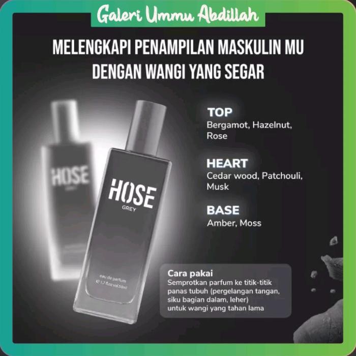 TERLARIS HOSE EDP PARFUM PRIA 50 ML HOSE GREY HOSE BLACK HOSE BLUE ORIGINAL PERFUME