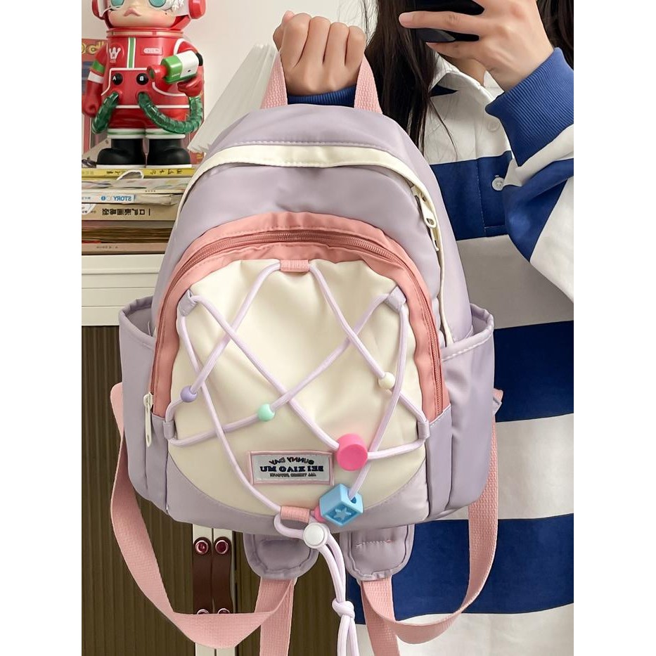 ASLI [New] Tas Ransel Mini Lucu Wanita /Tas Sekolah Anak Perempuan /Kecil Vintage Korea Import