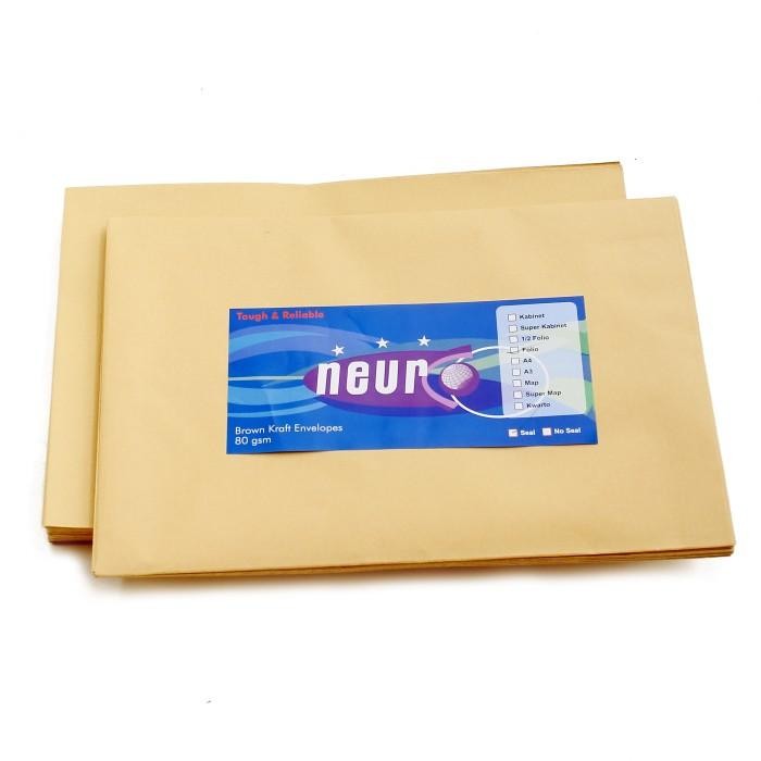 

NEURO AMPLOP COKLAT FOLIO + SEAL / LEM ISI 100 LBR KODE 998