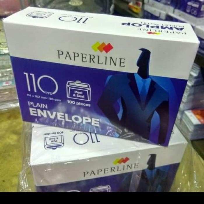 

AMPLOP PUTIH POLOS PENDEK 110 - PAPERLINE KODE 1238