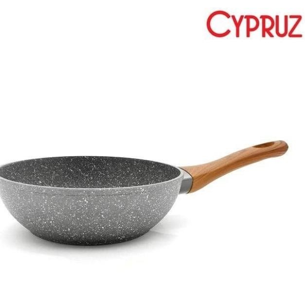 Penggorengan Cyprus Fry Wok Marble 28Cm Gratisongkir