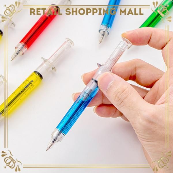 

READY RSM Pulpen Jarum Suntik Warna Warni Pena Lucu Alat Tulis Sekolah