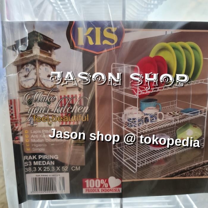 Rak Piring Susun 3 Kis Medan/Rak Piring Gelas Kis Susun 3 Gratisongkir