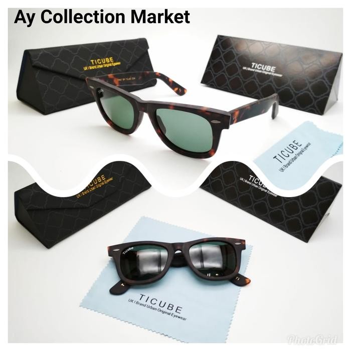 Terbatas Kacamata Original Sunglasses Wayfarer Ticube 1712 Original
