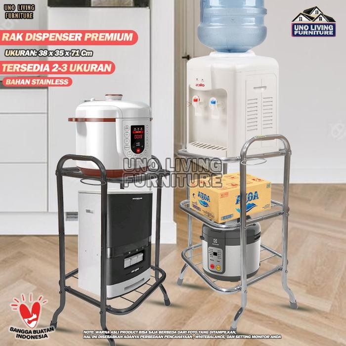 Rak Dispenser Besi 2 Susun Rak Dispenser Galon Rak Meja Galon