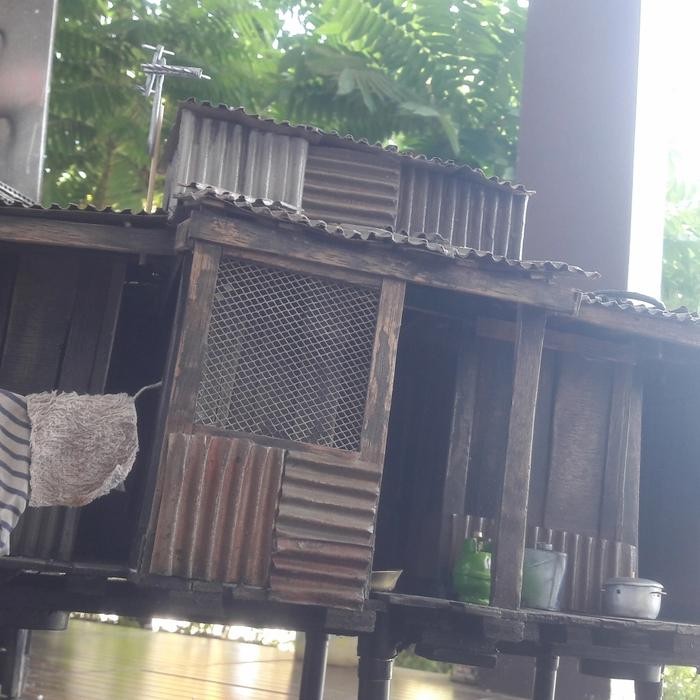 Diorama Rumah jamban Aquascape versi mini
