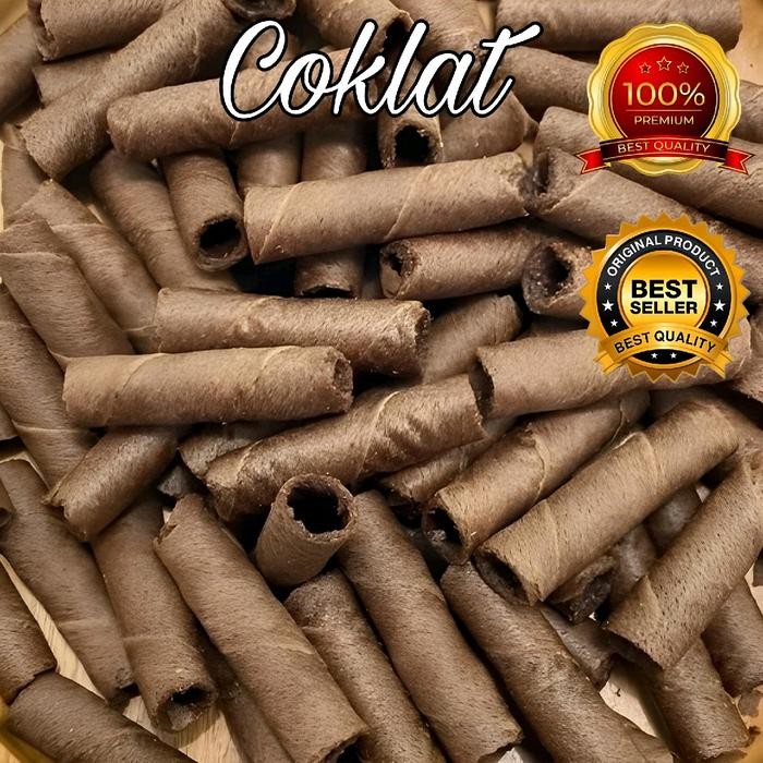 

1kg - Astor Wafer Twister Roll Mini 6 Varian Rasa Camilan Cookies Biskuit