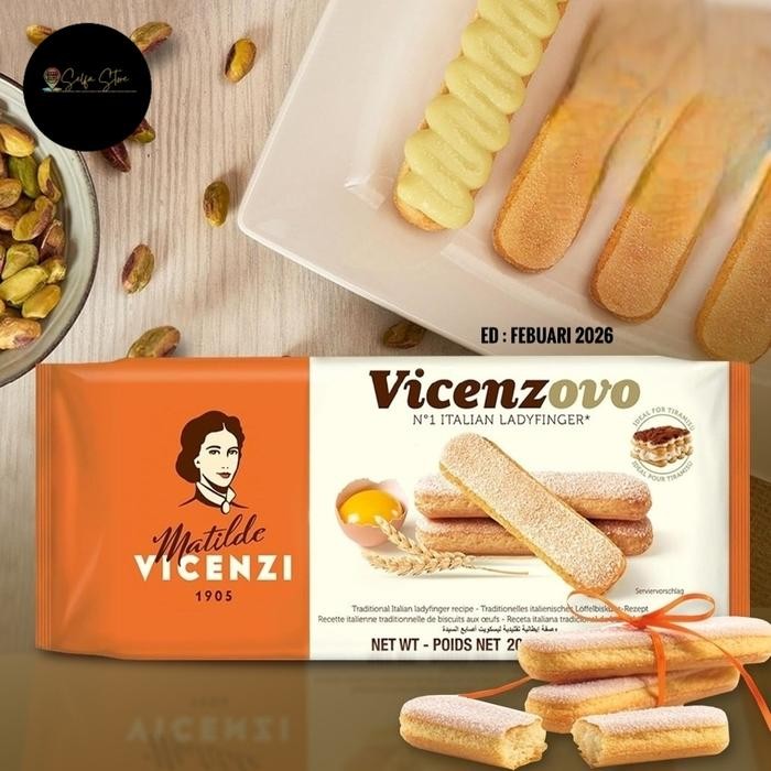 

Lady Finger Vicenzovo 200gr Biskuit Tiramisu Import Italy
