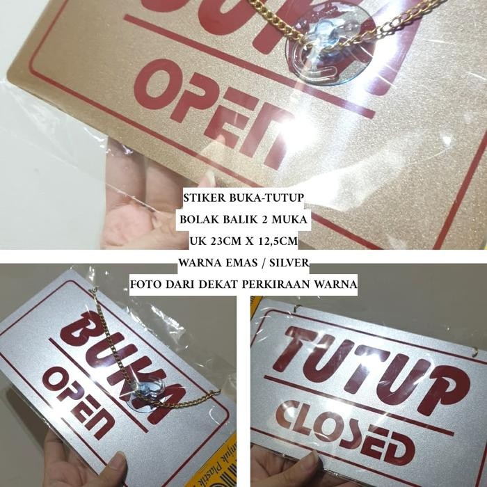 

Stiker Gantungan Pintu Buka-Tutup Open-Closed