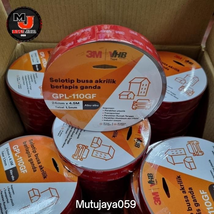 

VHB Tape 4900 Double Tape 3M Ukuran 24mm x 4,5meter