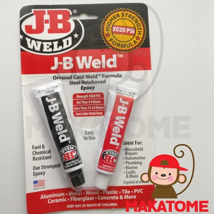 

JB Weld Cold Weld Epoxy Welding Compound lem besi serbaguna J-B glue