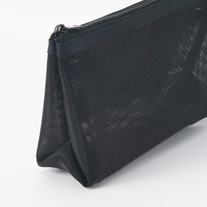 

MUJI Nylon Mesh Pen Case with Gusset - tempat pensil best seller