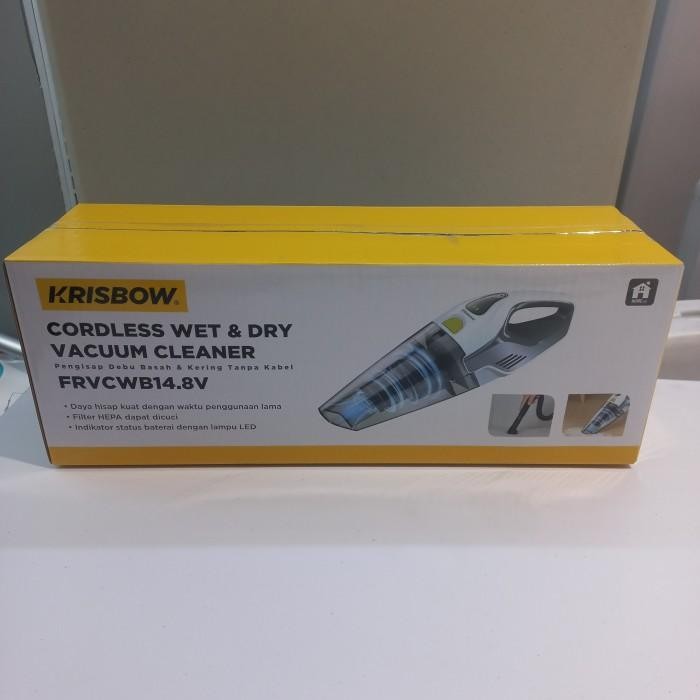 Krisbow Wet & Dry Vacum Cleaner Cordless Frvcwb14.8V Penghisap De Best Restock