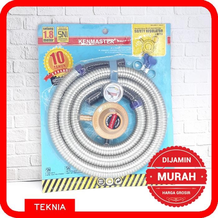 Regulator Selang Gas Kenmaster LPG -Regulator Kompor Set