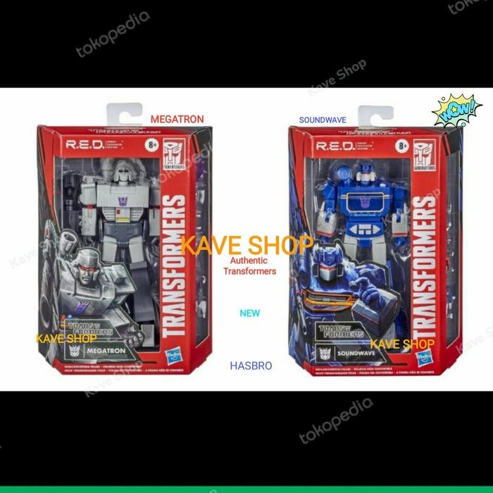 Transformers R. E. D : Megatron - Soundwave - Authentic - NEW