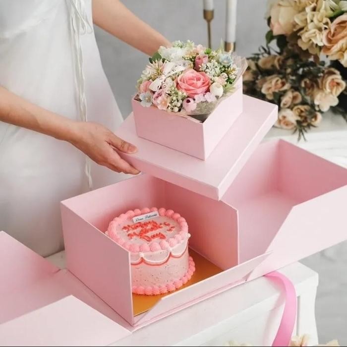 

Kado Hadiah Surprise Cake + Bunga - Birthday/ Graduation / Anniversary