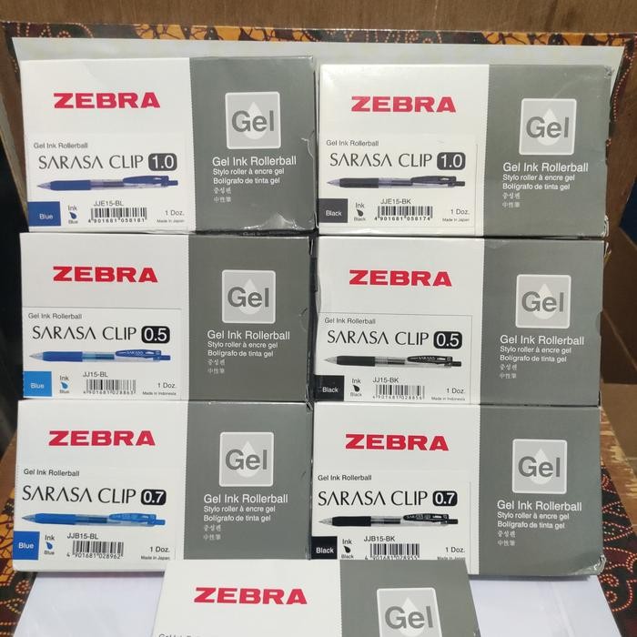 

Bolpen Gel sarasa 0.5 0.7 1.0 hitam biru 1 lusin best seller