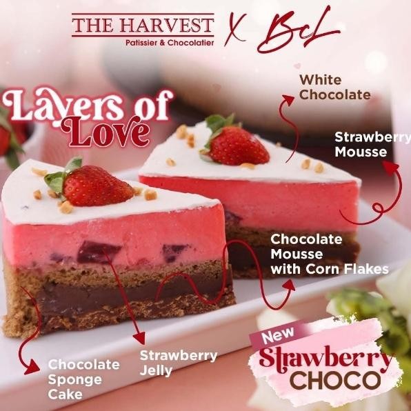 

Strawberry Choco BCL Valentine Cake by The Harvest Kue Hadiah V-Day