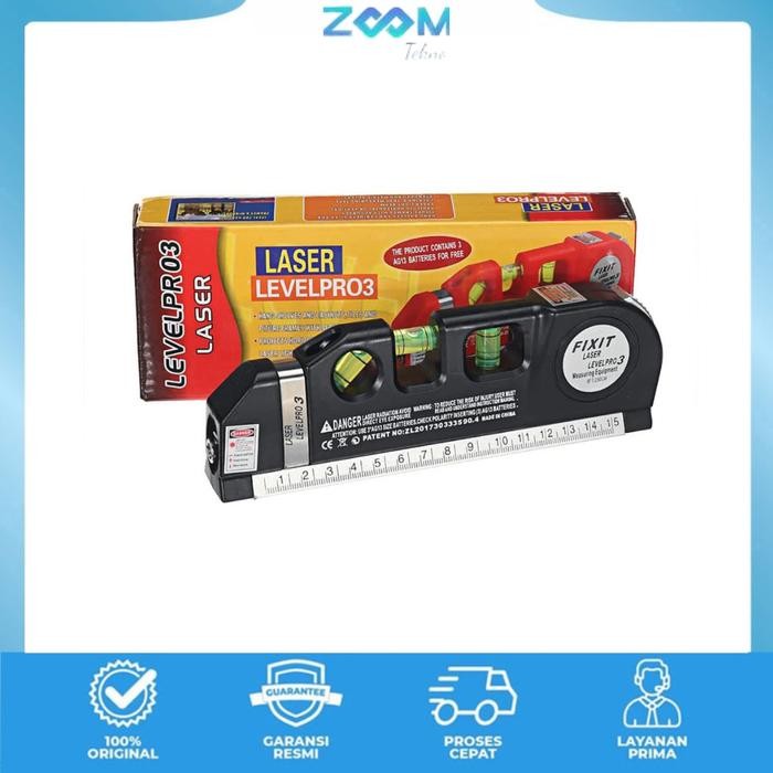 

Fixit Level Pro 3 Penggaris Laser Waterpass Meteran Laser 250 Cm