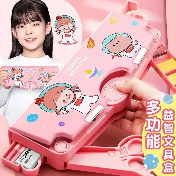 

K001 Kotak Pensil Multifungsi Motif Kartun Untuk Laki Laki Perempuan