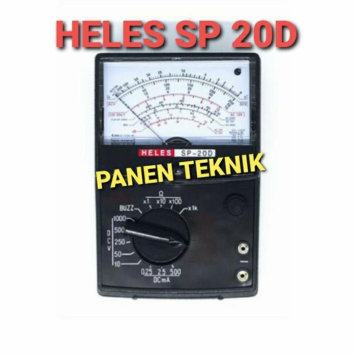 Stok Terbatas Avometer Multitester Heles Sp 20D Analog Buzzer Multi Meter
