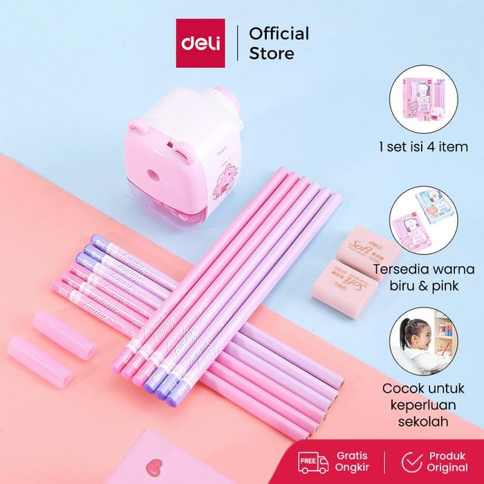 

Deli Stationery set 4 in 1 68896