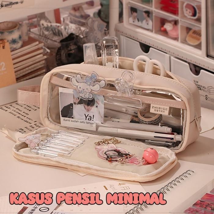 

Large Capacity Kawaii Pencil Cases flip Pencil Bag Pouch Holder Box