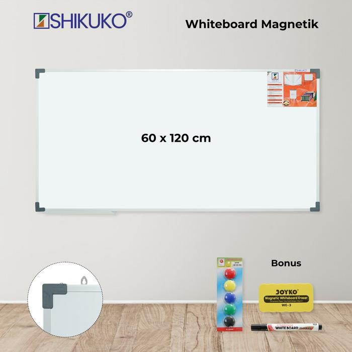 

papan tulis + whiteboard Keiko + magnet warna + spidol snowman