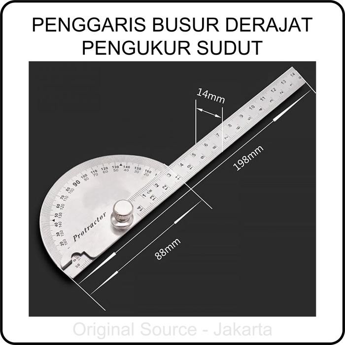 

Penggaris Mistar Busur Derajat Alat Ukur Sudut Protractor