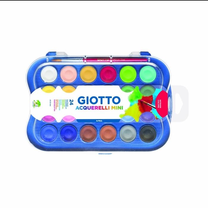 

Giotto Watercolor Mini 24clr 23mm Cat Air Mini 24 Original Non Toxic