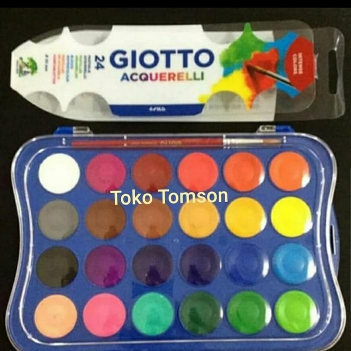 

Cat Air Untuk Anak Giotto Acquerelli Mini 24 Warna