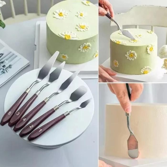 

5 pcs Set Palette Knives for Cake Decoration/Art Painting
