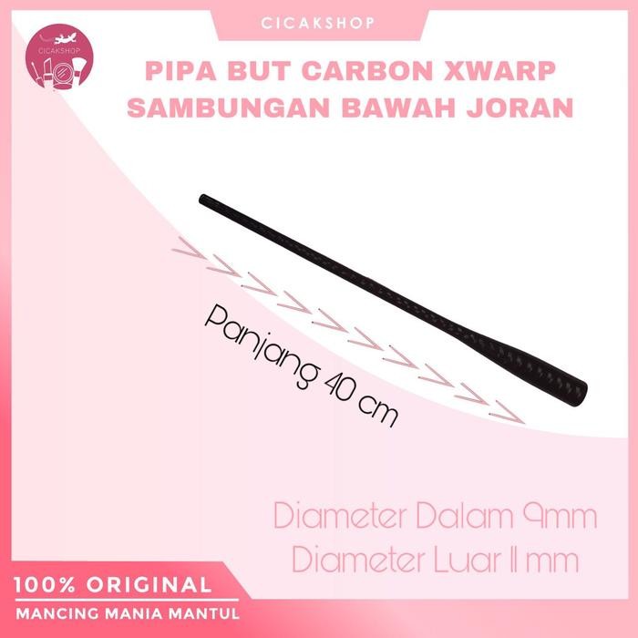Cicakshop88 butt sambungan bawahan joran full carbon xwarp