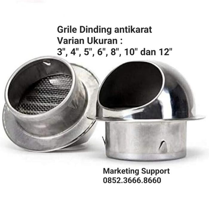 Grile Dinding / Wall Grile ventilasi udara antikarat