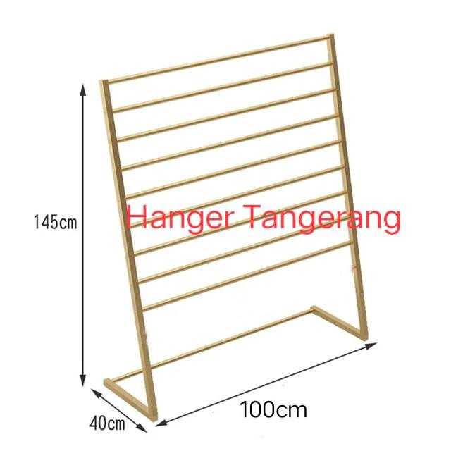 Gawang Pasmina Atau Gantungan Jilbab 9 Susun Gold