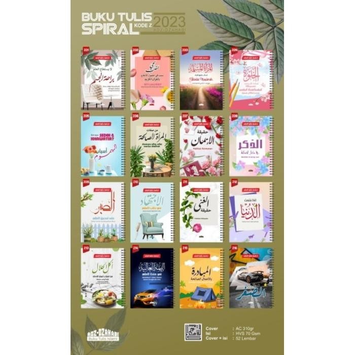

Buku Spiral ADZ DZAHABI Isi 50 Lembar Kode Z