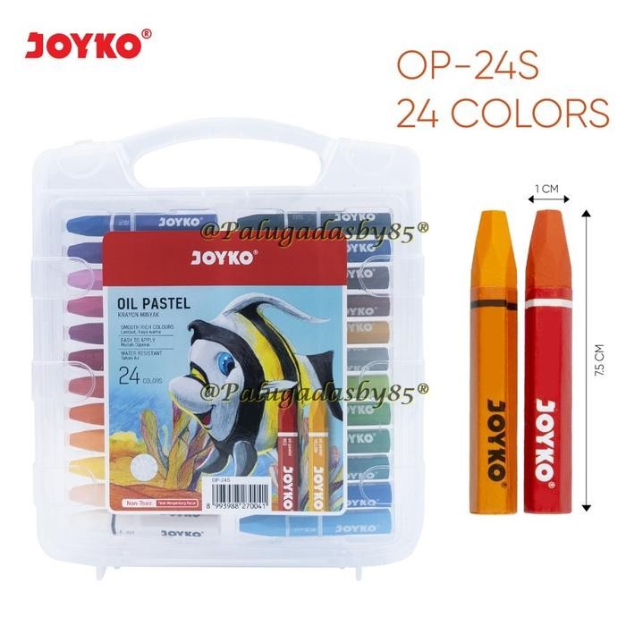 

(1 Set Isi 24 Warna) GROSIR Crayon JOYKO OP-24S 24 Warna / Krayon Minyak Oil Pastel Joyko OP-24S