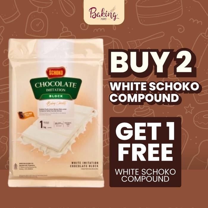 

FyZ White Chocolate Compound 1kg/ cokelat putih / chocolate block