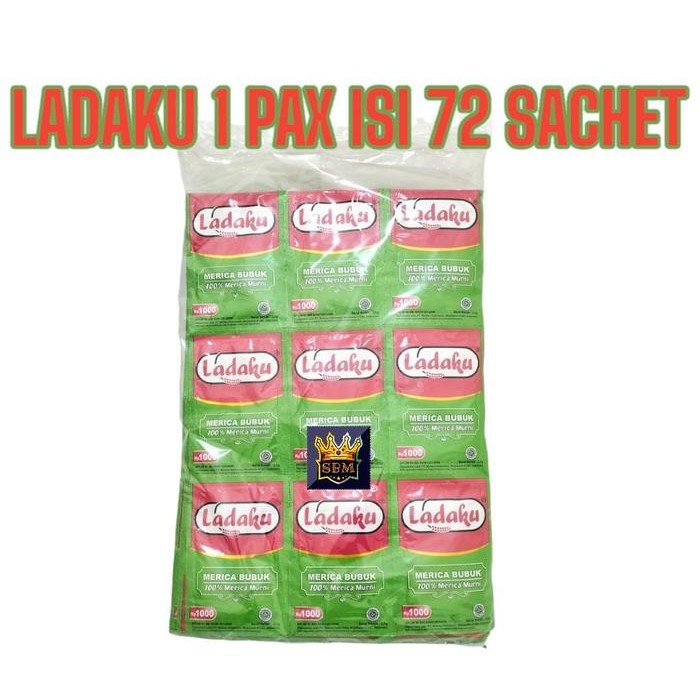 

Glx ISI 72 (1 PAX) ~ SBM ~ LADAKU MERICA BUBUK SACHET Spices Powder Rempah