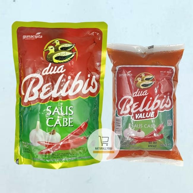 

Glx Saus Sambal Cabe Dua Belibis Pouch/Bantal 1kg