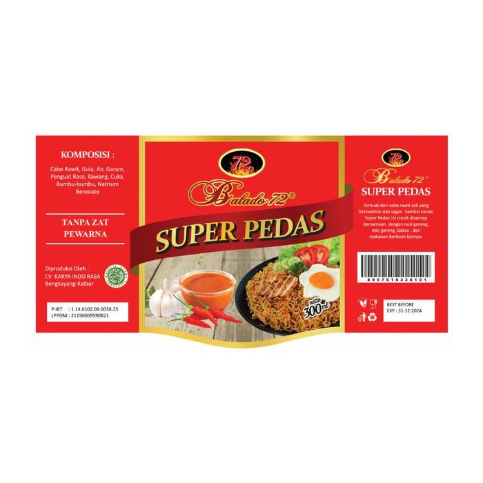 

Glx Sambal Cabe Rawit Balado 72 Super Pedas 300ml