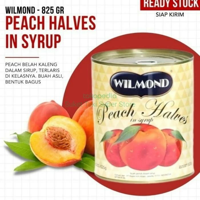 

Gdh Wilmond Peach in Syrup Halves 825gr Buah Persik Kaleng
