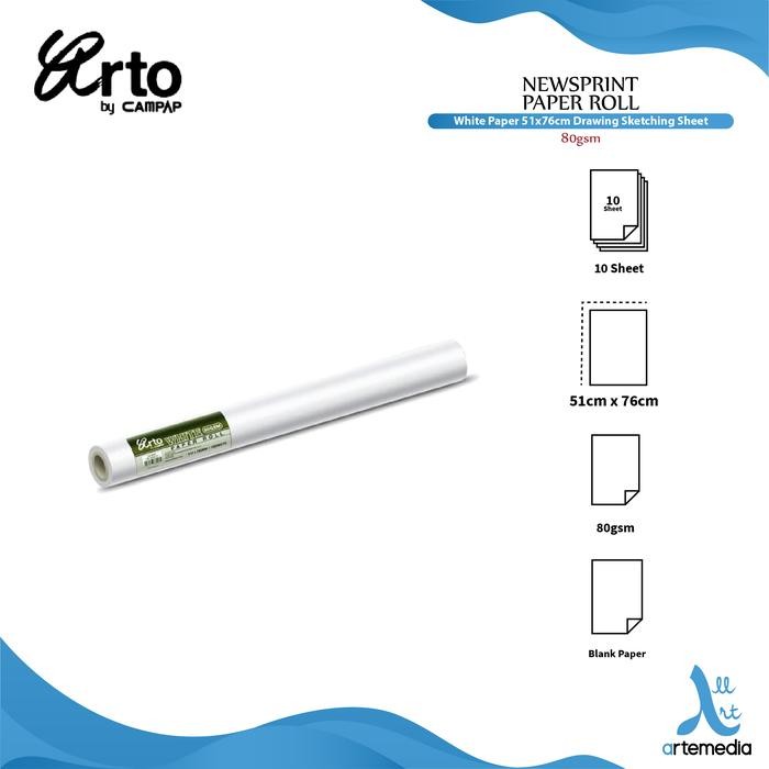 

Arto 510X760Mm White Paper Sheets Gratisongkir