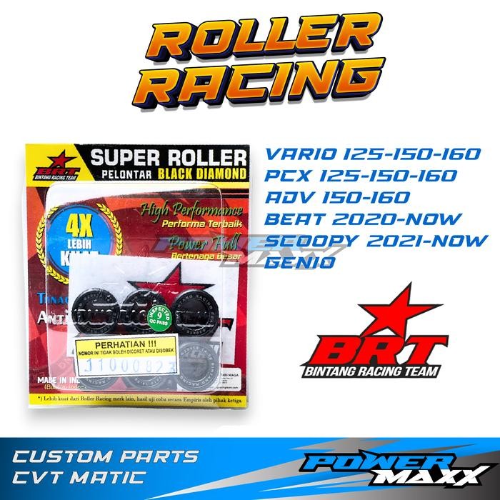 Roller Diamond Brt Racing Pcx Vario Adv125 150 160 Beat2020 Scoopy2021 Ori Original Powermaxx Power